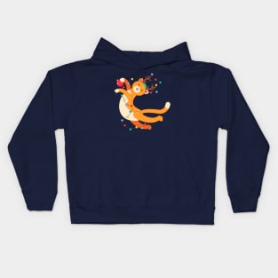 Christmas cat Kids Hoodie